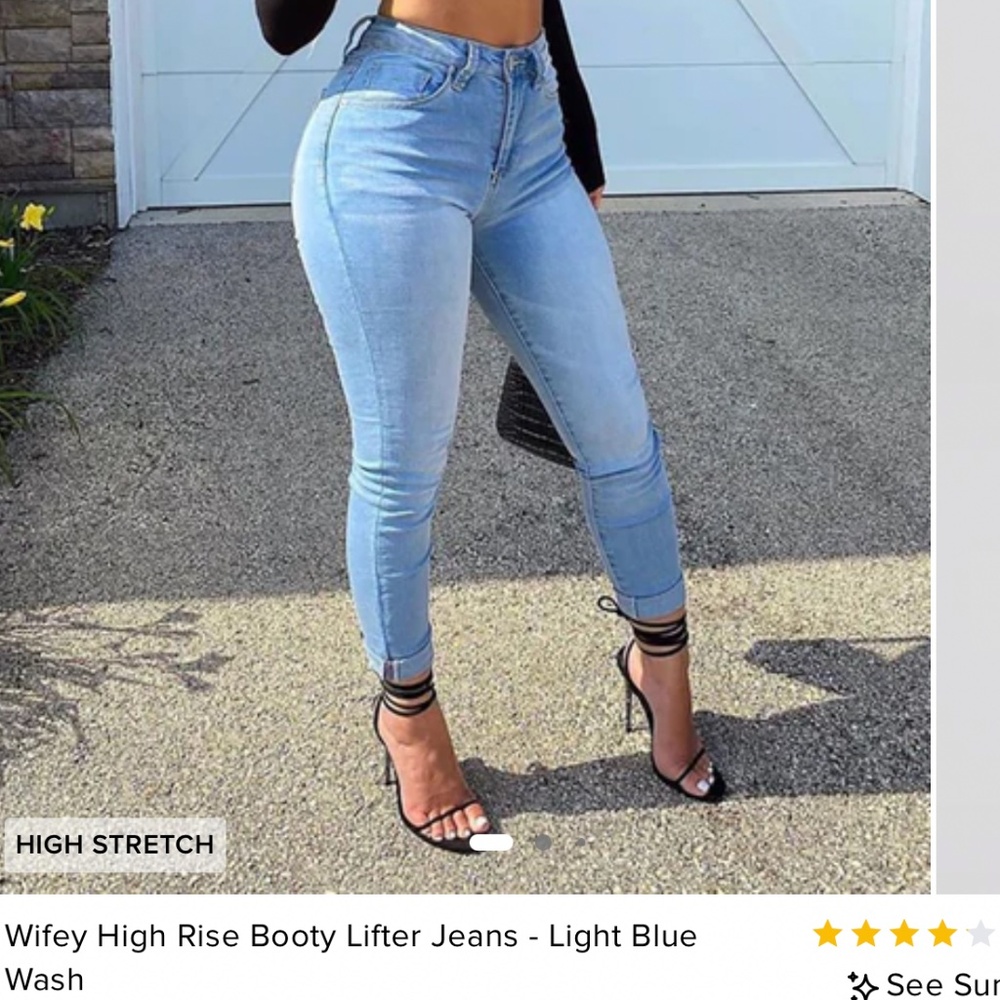 Fashion Nova FN High Rise Jeans size 3 NWT